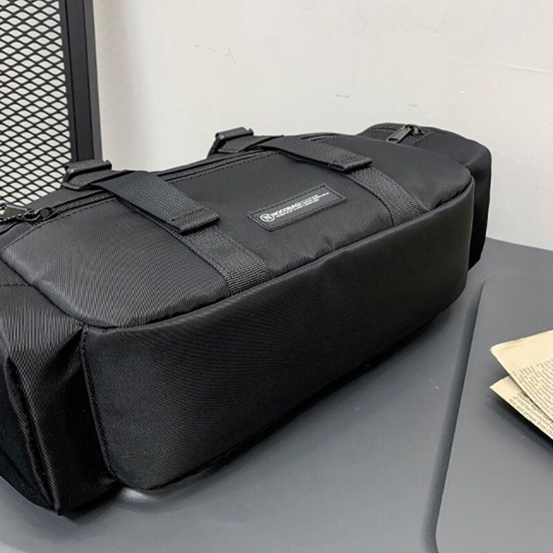 Miesten Nylon Casual Multi-carry Yksivärinen Crossbody Laukku Olkalaukku