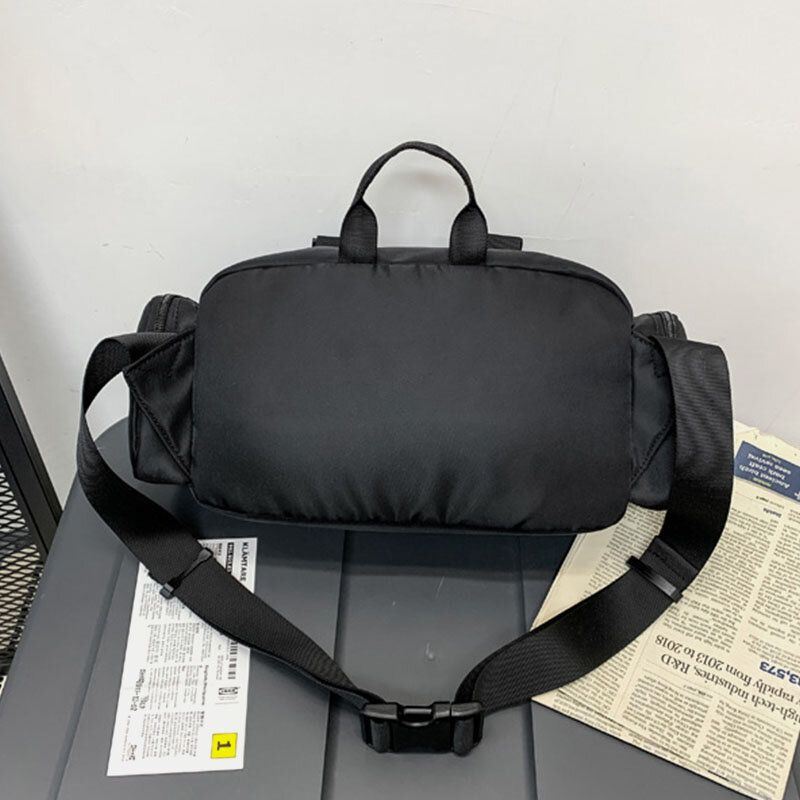Miesten Nylon Casual Multi-carry Yksivärinen Crossbody Laukku Olkalaukku