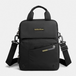 Miesten Nylon Casual Suuri Kapasiteetti Kaksikerroksinen Urheilullinen Crossbody Laukku