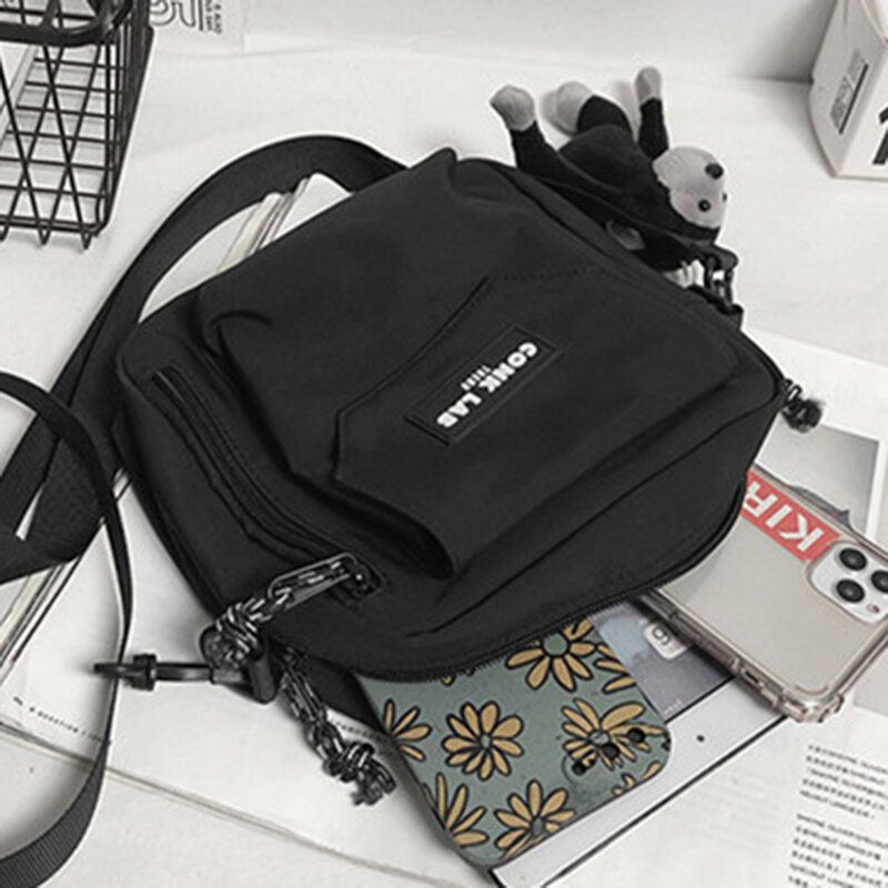 Miesten Nylon Hip-hop Hengittävä All-match Crossbody Bag Olkalaukku