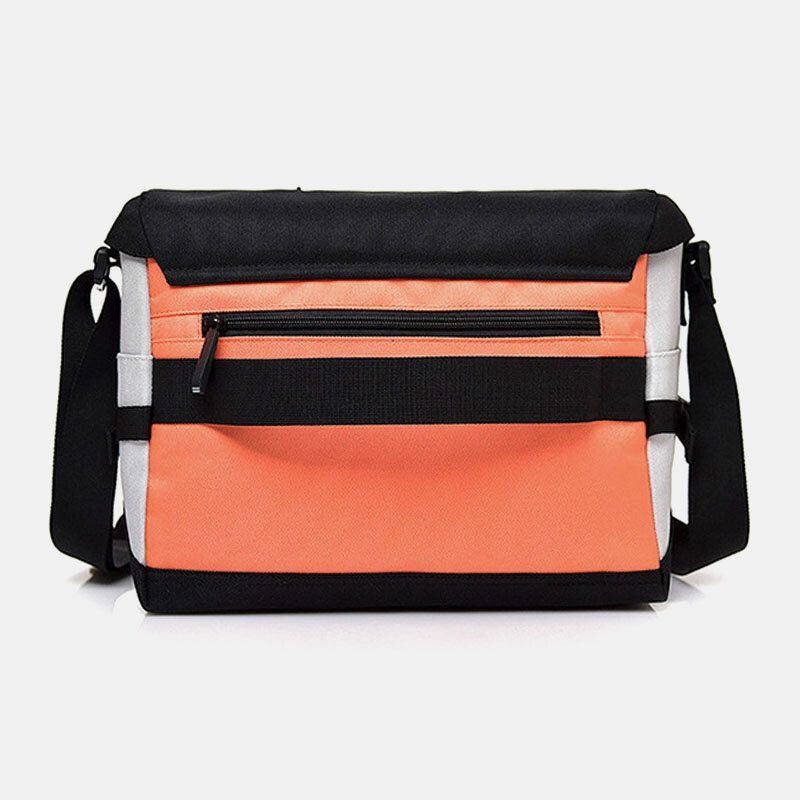 Miesten Nylon Keskikokoinen Kontrasti Väri Rento Persoonallisuus Koululaukku Crossbody Bag Olkalaukku