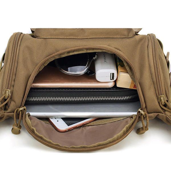 Miesten Nylon Ulkokäyttöön Vedenpitävä Taktinen Kantolaukku Rintalaukku Vyötärölaukku Crossbody Laukku