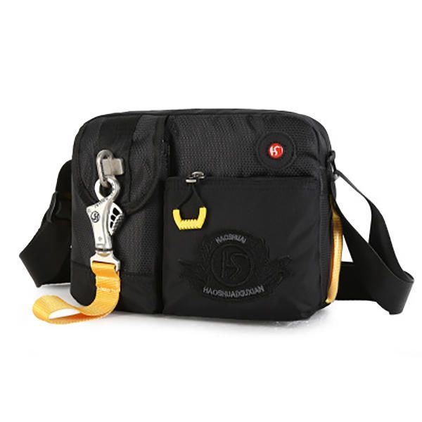 Miesten Nylon Vedenpitävä Rento Crossbody Laukku Vapaa-ajan Laukku