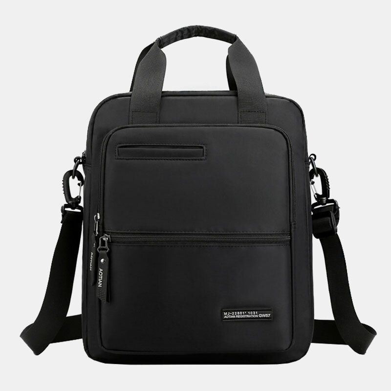 Miesten Oxford-kangas Suuri Kapasiteetti Vedenpitävä Monikäyttöinen Monikäyttöinen 13 Tuuman Kannettavan Tietokoneen Laukku Salkku Olkalaukku Crossbody Laukku