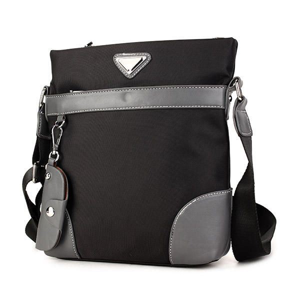 Miesten Oxford Leisure Crossbody Bag Business Olkalaukku Avaimenperä