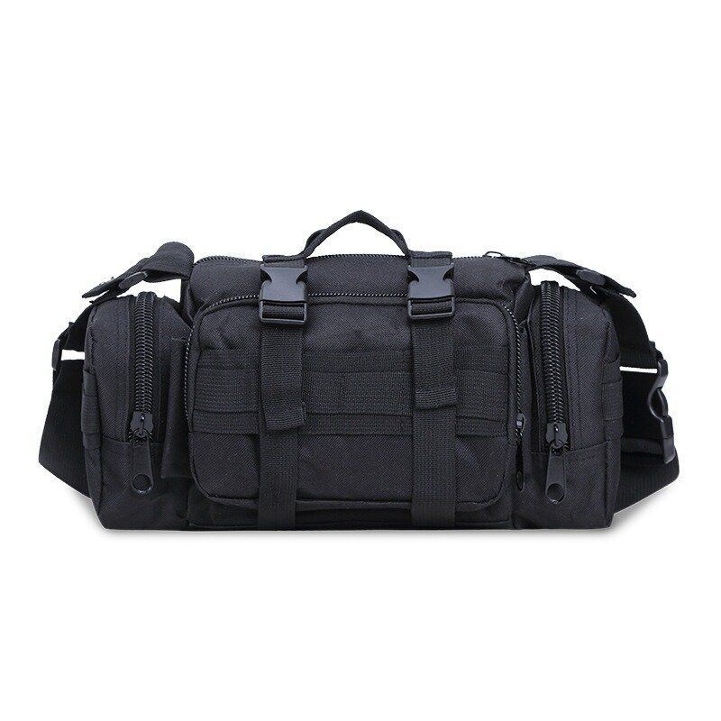 Miesten Oxford Sporty Multi-function Crossbody Laukku Vyötärölaukku Rintalaukku