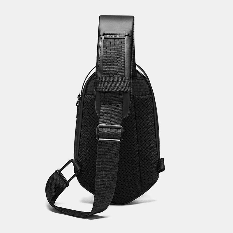 Miesten Oxford Varkaudenesto Usb-lataus Polyhedron Vedenpitävä Outdoor Crossbody Laukku Rintalaukku Kantolaukku