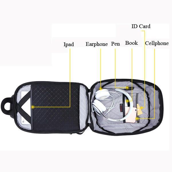 Miesten Polyesterivarkaudenesto Crossbody-laukku Business-rintalaukku