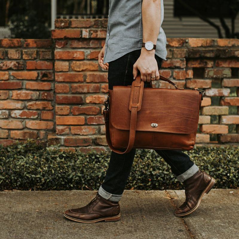 Miesten Pu Nahka Monitoimi Vintage 15.6 Tuuman Laptop Varkaudenesto Salkku Messenger Bag Crossbody Bag