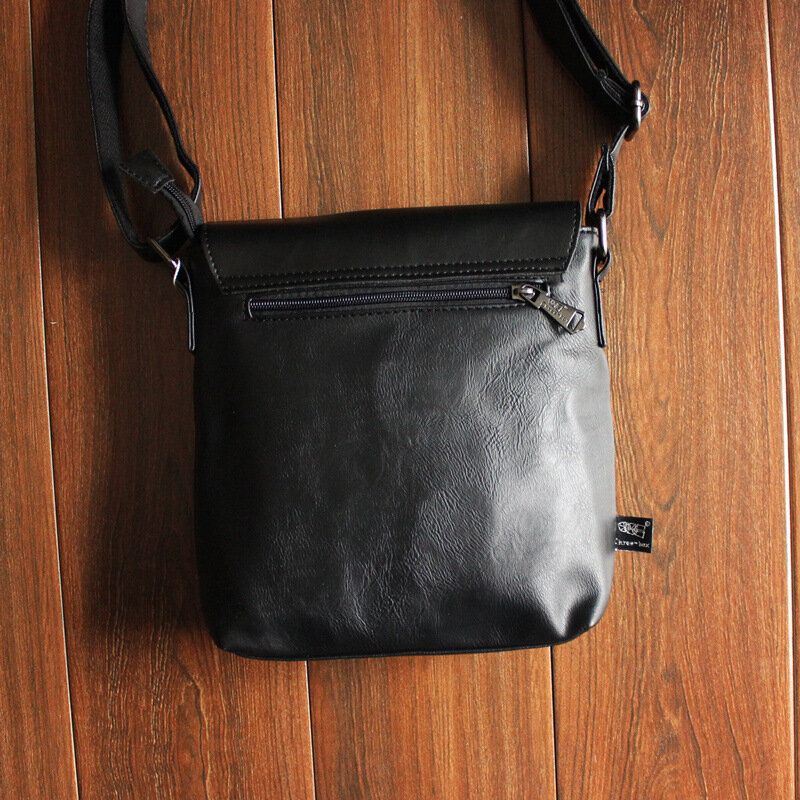 Miesten Pu Nahka Takaosa Varkaudenesto Tasku Crossbody Laukut Rento 6.5 Tuuman Puhelinlaukku Olkalaukku Matkalaukku