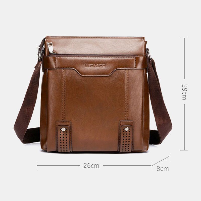 Miesten Suuren Kapasiteetin Monitaskuiset Crossbody-laukut Vapaa-ajan Kulutusta Kestävä 6.5 Tuuman Puhelinlaukku Olkalaukku