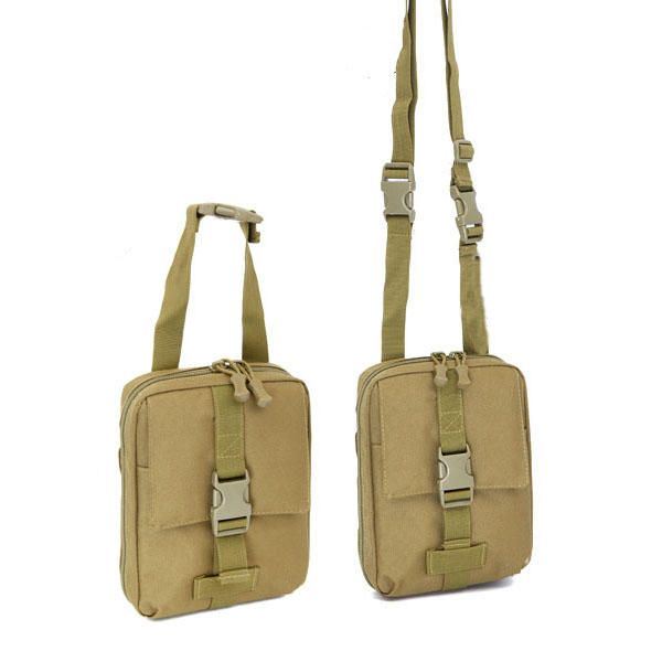 Miesten Tactical Nylon Multifunction Mini Tool Pussi Crossbody Laukku Ipad Olkalaukku