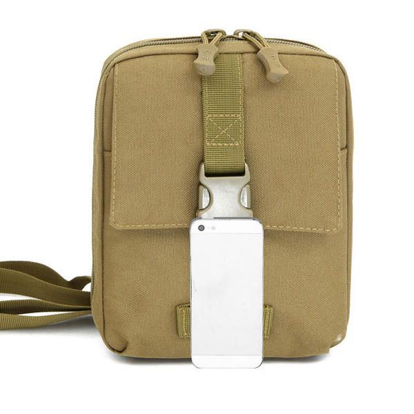Miesten Tactical Nylon Multifunction Mini Tool Pussi Crossbody Laukku Ipad Olkalaukku