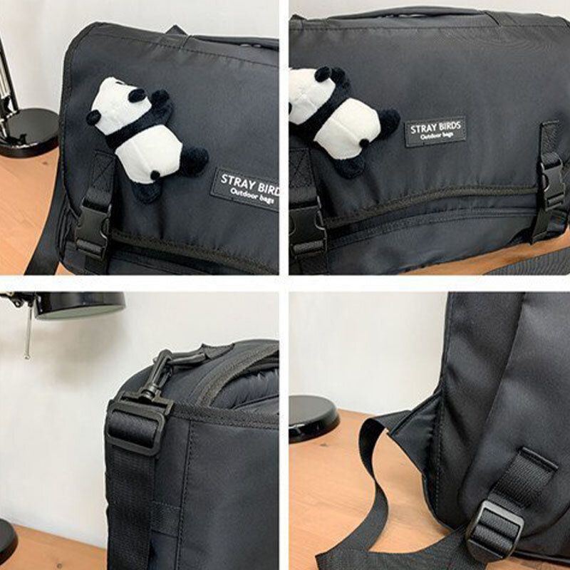 Miesten Talvi 2022 Nylon Suuri Tilavuus Rento Crossbody-laukku
