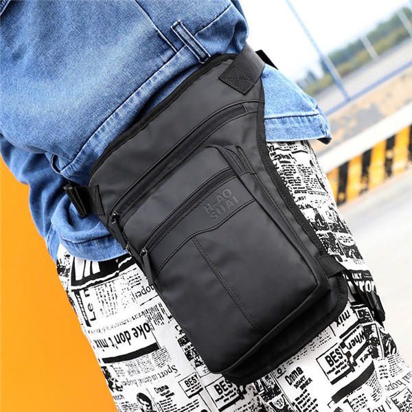Miesten Ulkokäyttöinen Vyötärölaukku Nailoninen Monitaskuinen Crossbody-laukku