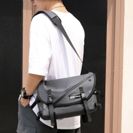 Miesten Unisex Iso Kapasiteetti Takavarkaudenesto Tasku Crossbody Laukut Minimalistinen Solki Nailon Messenger Bag Olkalaukku