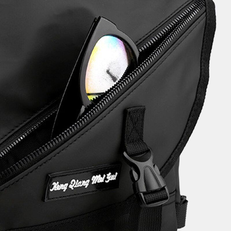 Miesten Unisex Iso Kapasiteetti Takavarkaudenesto Tasku Crossbody Laukut Minimalistinen Solki Nailon Messenger Bag Olkalaukku