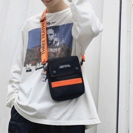 Miesten Unisex-nylon Minimuoti Rento Ulkoilu Hip-hop Crossbody Laukku Olkalaukku