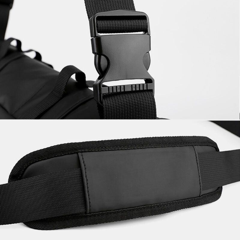 Miesten Unisex Nylon Säädettävä Olkahihna Monitaskuiset Crossbody Laukut Rento Taka Varkaudenesto Tasku Olkalaukku Olkalaukku