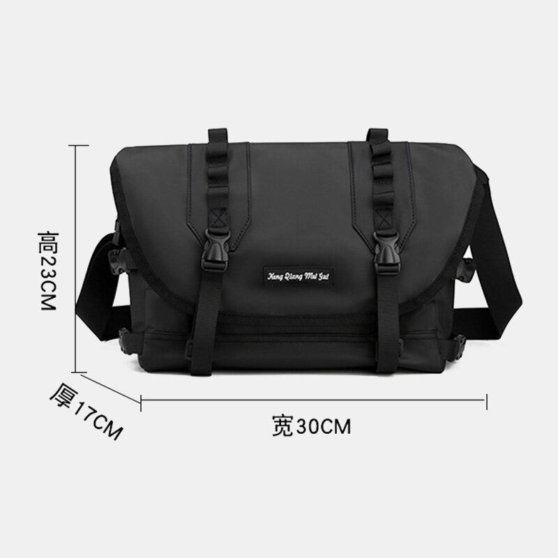 Miesten Unisex Nylon Säädettävä Olkahihna Monitaskuiset Crossbody Laukut Rento Taka Varkaudenesto Tasku Olkalaukku Olkalaukku