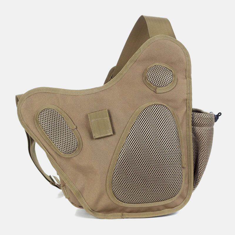 Miesten Unisex Oxford Kangas Tactical Naamiointi Outdoor Game Ratsastus Multi-carry Satulalaukku Crossbody Laukku Vyötärölaukku Reppu