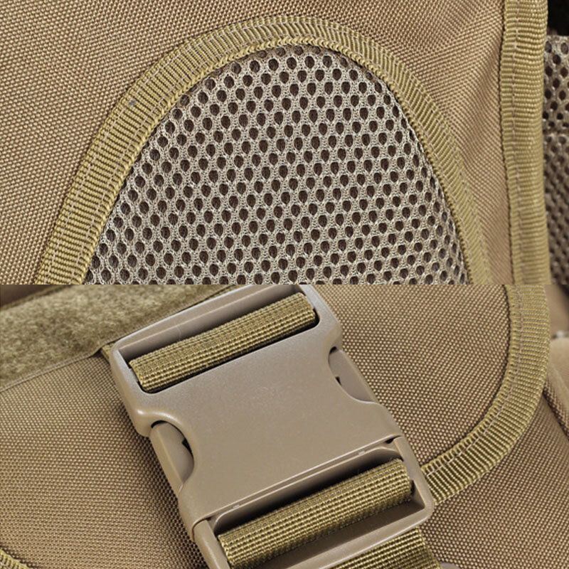 Miesten Unisex Oxford Kangas Tactical Naamiointi Outdoor Game Ratsastus Multi-carry Satulalaukku Crossbody Laukku Vyötärölaukku Reppu