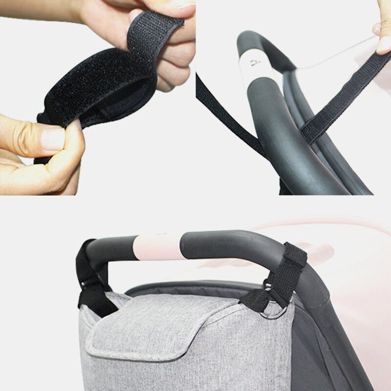 Miesten Unisex-pellava Monikäyttöinen Suurikapasiteettinen Ulkokäyttöinen Lastenvaunukassi Riippukassi Crossbody-laukku Olkalaukku