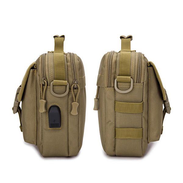 Miesten Uusi Canvas Tactical Camo Casual Crossbody Laukku