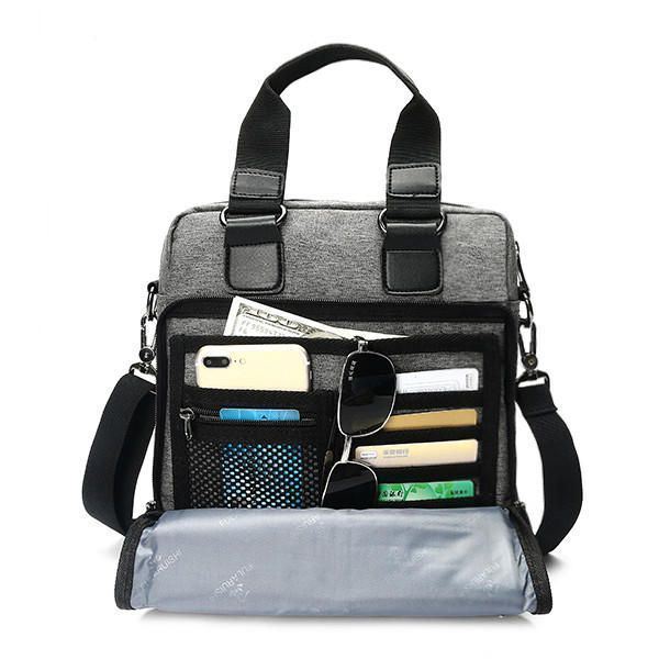 Miesten Vapaa-ajan Olkalaukku Brief Messenger's Bag Business Crossbody -laukku