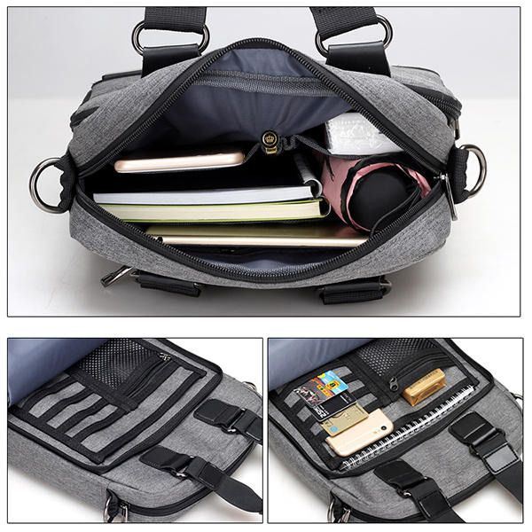 Miesten Vapaa-ajan Olkalaukku Brief Messenger's Bag Business Crossbody -laukku