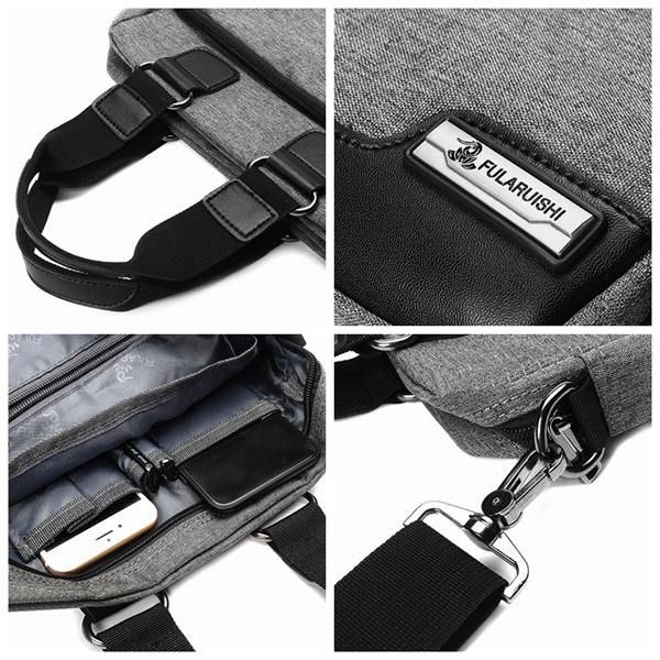 Miesten Vapaa-ajan Olkalaukku Brief Messenger's Bag Business Crossbody -laukku