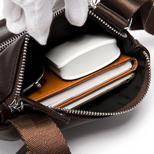 Miesten Vintage Business Casual Monikäyttöinen Crossbody Laukku
