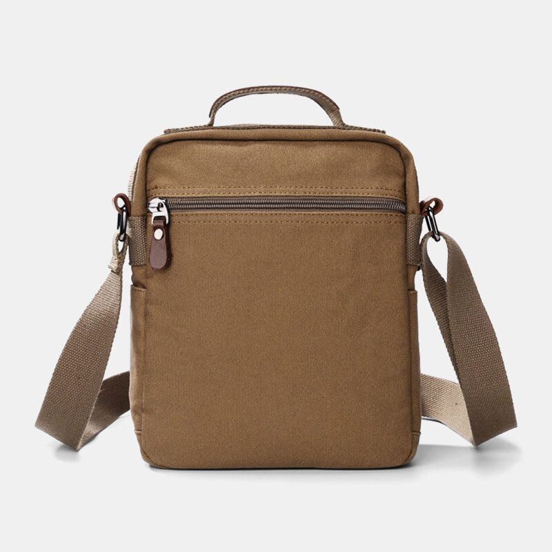 Miesten Vintage Canvas - Monitoiminen Ilmanvaihto Crossbody Bag Business Olkalaukku