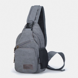 Miesten Vintage Canvas Olkalaukku Crossbody Laukku Rintalaukku