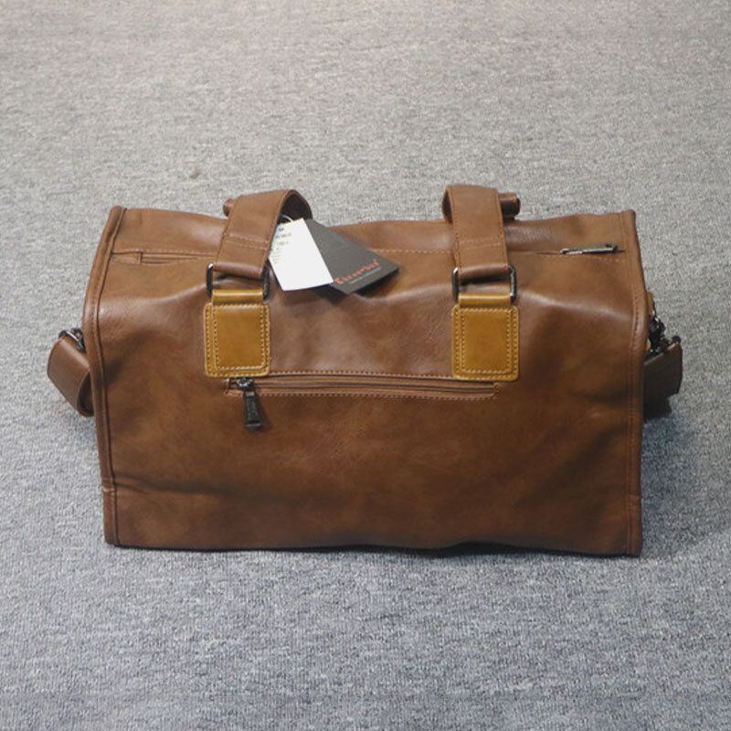 Miesten Vintage Isokokoinen Kulutusta Kestävä Vedenpitävä Keinonahkainen Crossbody Laukku Käsilaukku