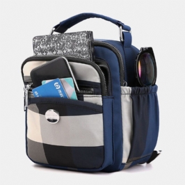 Muoti Canvas Monitoiminen Kevyt Reppu Olkalaukku Crossbody Laukku Naisille