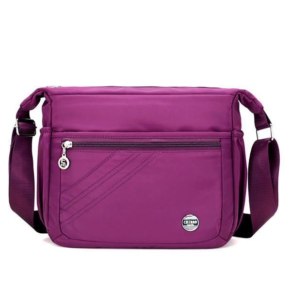 Nailonista Vedenpitävä Kevyt Crossbody Laukku Vapaa-ajan Matka-olkalaukku Naisille