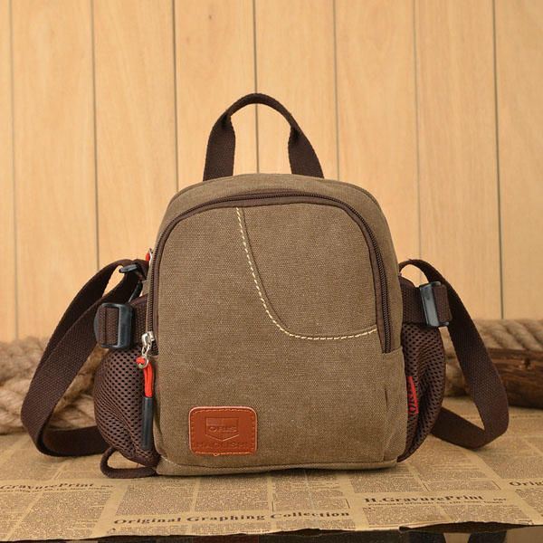 Naiset Miehet Casual Canvas Crossbody Laukut Kevyet Käsilaukut Ulkoilu Olkalaukut