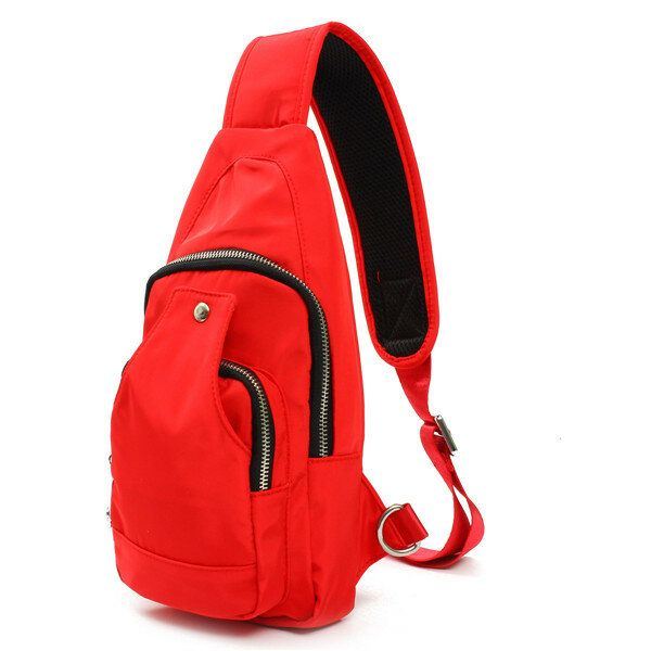 Naiset Miehet Nylon Rintalaukut Urheilu Vedenpitävät Crossbody Laukut Vapaa-ajan Laukut