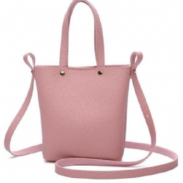 Naiset Pu Nahka Candy Väri Pieni Käsilaukku Puhelinlaukku Olkalaukku Crossbody Bag