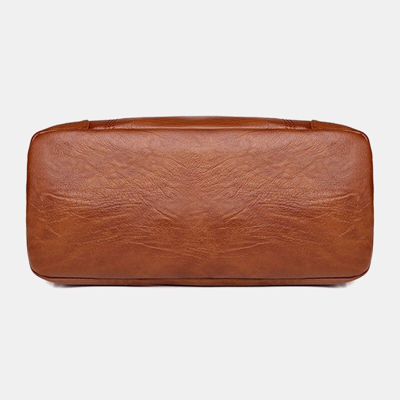 Naiset Pu Nahka Suuri Kapasiteetti Retro 6.3 Tuuman Monitaskuinen Puhelinlaukku Pehmeä Crossbody Laukut Olkalaukku