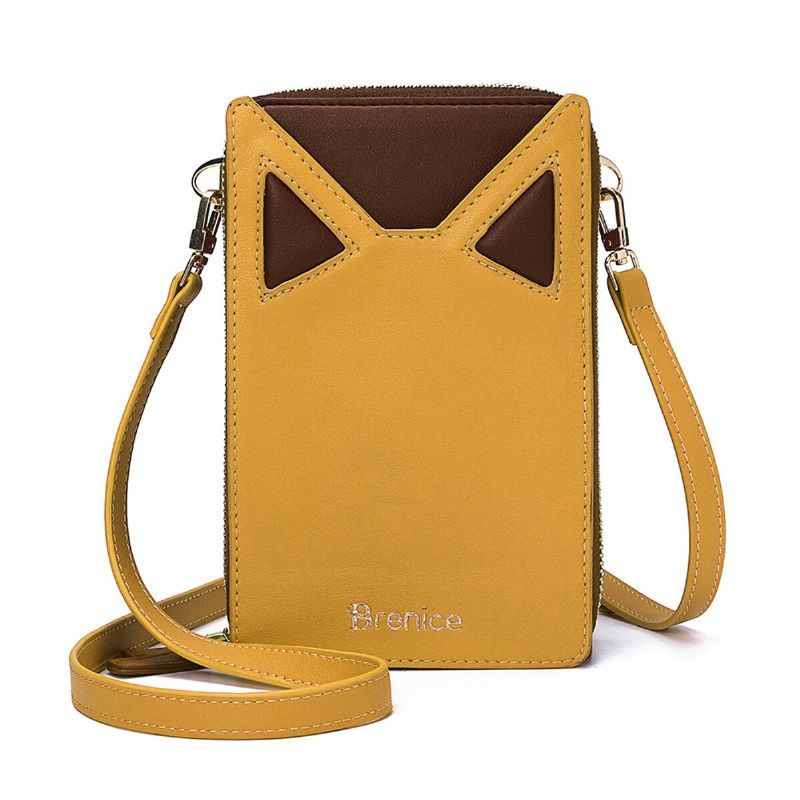 Naiset Söpöt Kissan Korvat Korttipaikat Puhelinlaukku Crossbody Bag