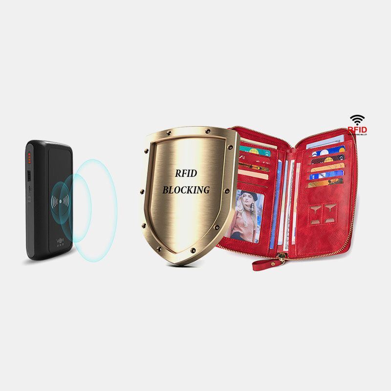 Naiset Varkaudenesto Monitoimi Tupsu Decor Crossbody Laukku Monikorttipaikka Lompakko Kytkinlaukku Puhelinlaukku