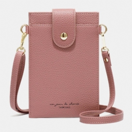 Naisten 3 Korttipaikkaa Kiinteä Puhelinlaukku Crossbody Laukku Olkalaukku