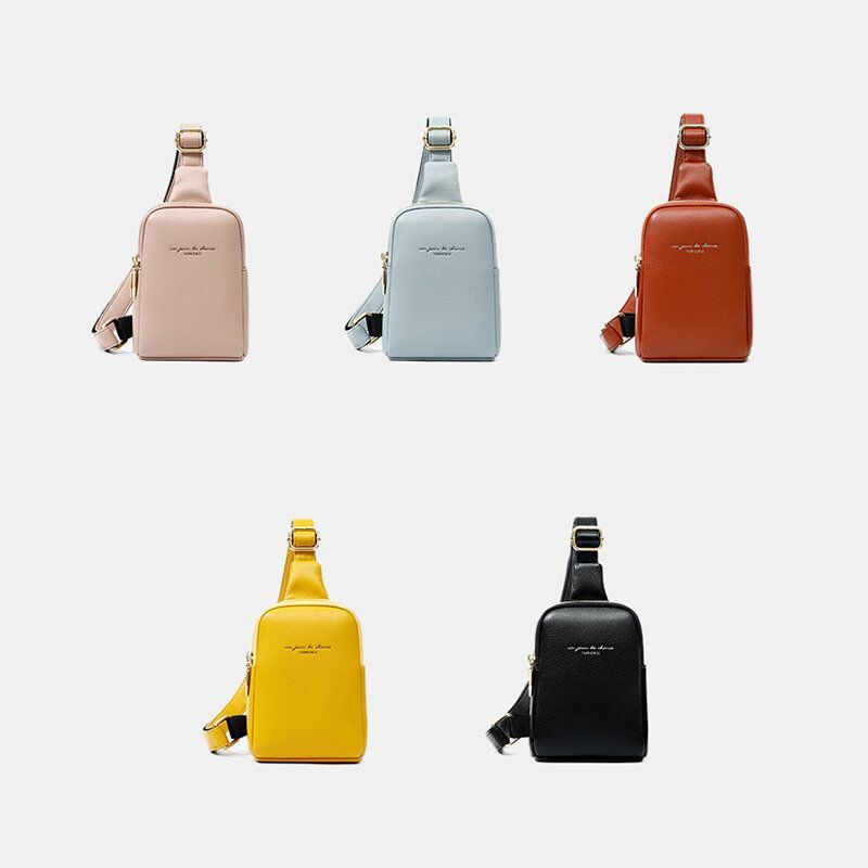 Naisten 4 Korttipaikkaa 6.5 Tuuman Puhelinteline Kiinteä Rento Rintalaukku Crossbody Laukku
