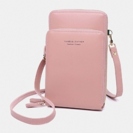 Naisten 5-korttien Puhelinlaukku Kiinteät Crossbody-laukut