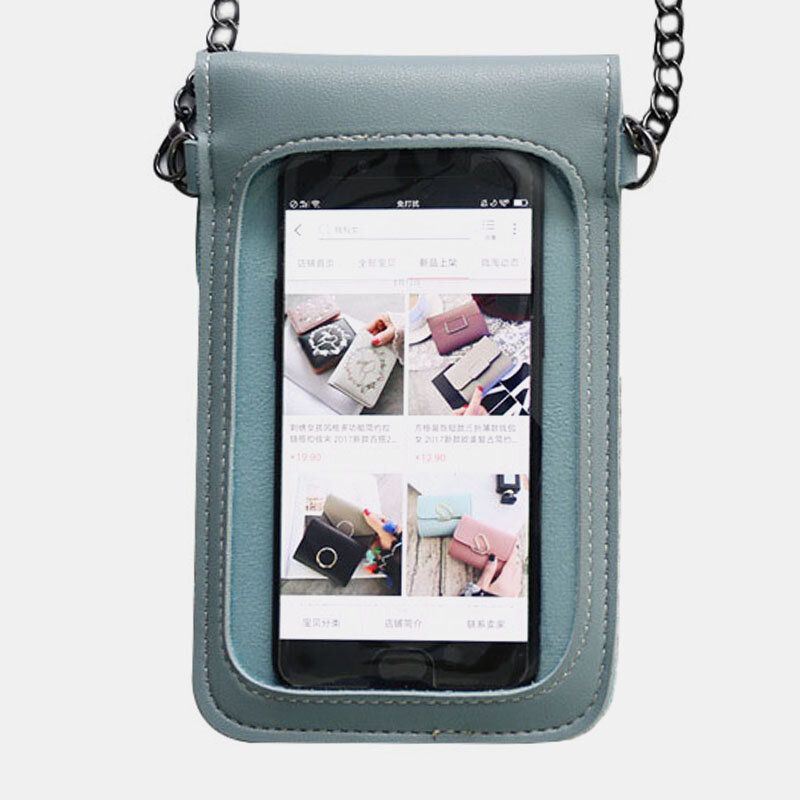 Naisten 6.3 Tuuman Kosketusnäyttöketju Casual Puhelinlaukku Crossbody Bag Olkalaukku