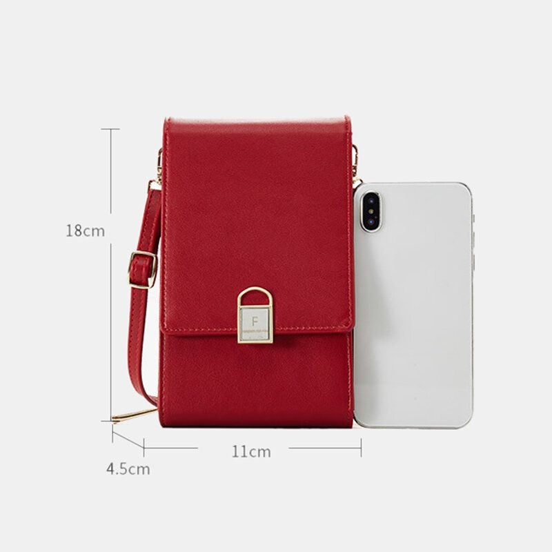 Naisten 6.3 Tuuman Puhelin Kiinteä Crossbody-laukku Puhelinlaukku