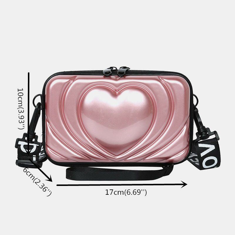 Naisten 6.5 Tuuman Love Solid Trunk -puhelinlaukku Crossbody-laukku