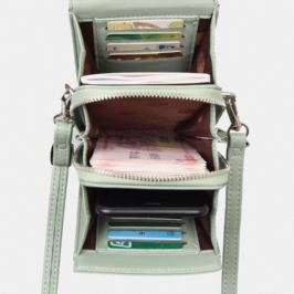 Naisten 8 Korttipaikkaa Puhelinlaukku Kiinteä Crossbody Laukku Olkalaukku